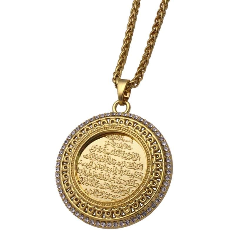 New AYATUL KURSI crystal Pendant necklace for Men and Women NS2 IS1 IS2 Almas Collections  New AYATUL KURSI crystal Pendant necklace for Men and Women