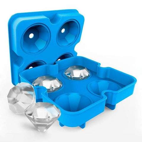 Image of New Creative Silicone Ice Cube Maker - Diamond Shape e1 E1 HM1 Almas Collections 