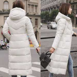 New Winter Hood Stand Collar Long Parka Coat AW1 Almas Collections  New Winter Hood Stand Collar Long Parka Coat