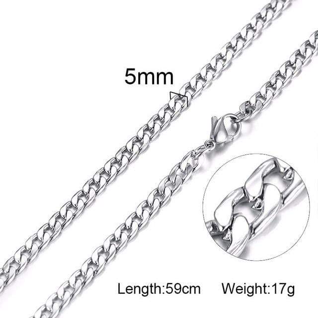 New Amazing Silver Gold Filled Solid Necklace Curb Chains IS1 IS2 NS2 Almas Collections  chains