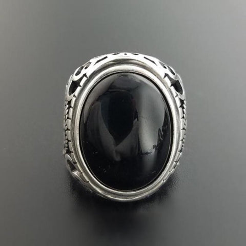 Image of 925 Sterling Silver Black Onyx Ring Men from Almas Collections