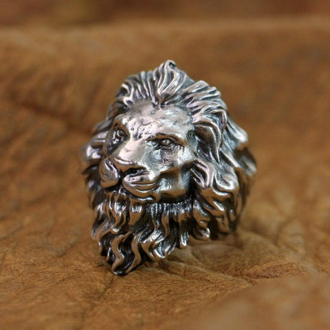 Image of New Lion Real 925 Sterling Silver Ring NS3 IS1 IS2 VAL1 Almas Collections  men real 925 sterling silver ring