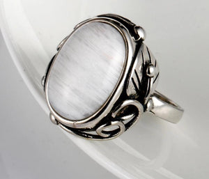 New Vintage 925 Sterling Silver MoonStone Ring from Almas Collections