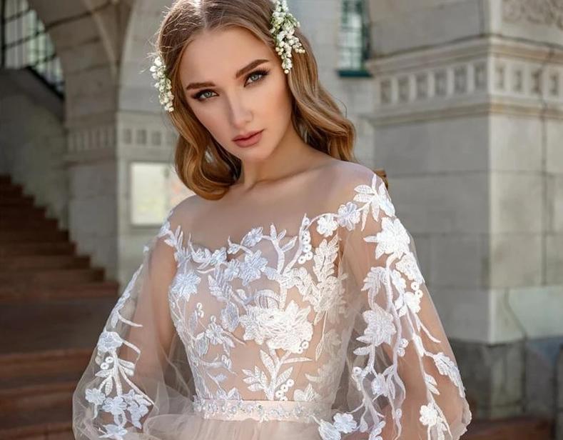 Tulle boho fairy tale wedding dress from Almas Collections