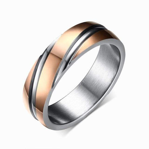 Image of Women/Men Stainless Steel Black, Rose, Gold Colour NS3 Almas Collections other ring