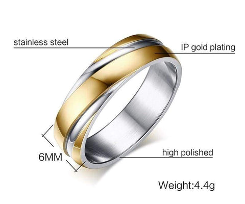 Image of Women/Men Stainless Steel Black, Rose, Gold Colour NS3 Almas Collections other ring